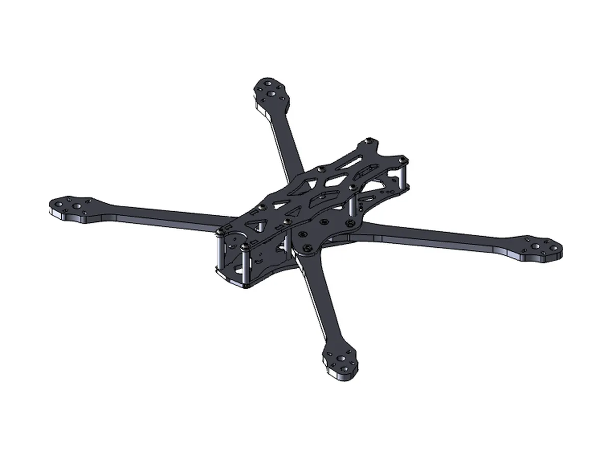 7-inch carbon FPV frame